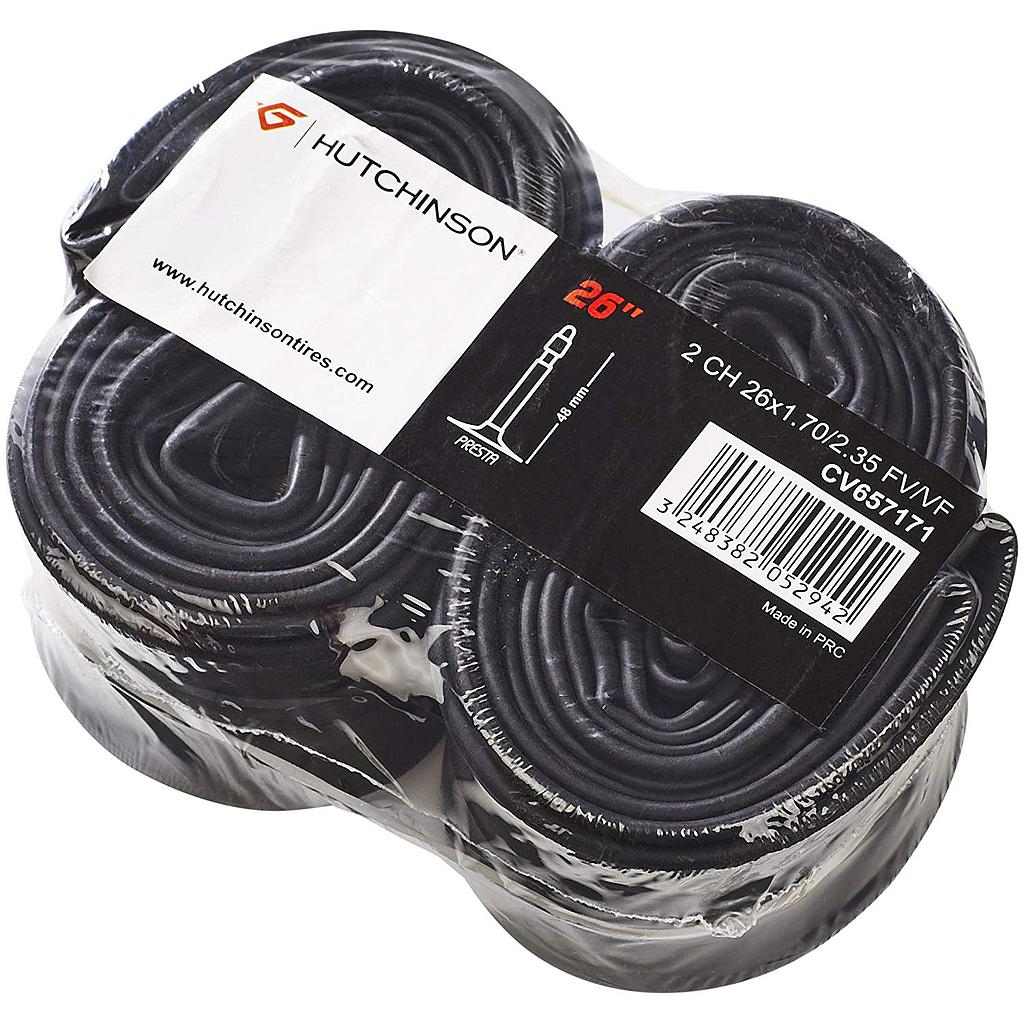 [657171] **HUTCHINSON PRESTA VALVE TUBE 26 x 1.70/2.35 (TWIN PACK PRICE)