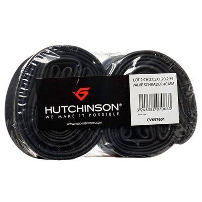 [657601] **HUTCHINSON SCHRADER (AUTO/CAR) VALVE TUBE 650B 27.5 x 1.70/2.35 (TWIN PACK PRICE)