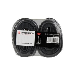 [657191] **HUTCHINSON PRESTA VALVE 48MM TUBE 700 x 20/25(TWIN PACK PRICE)