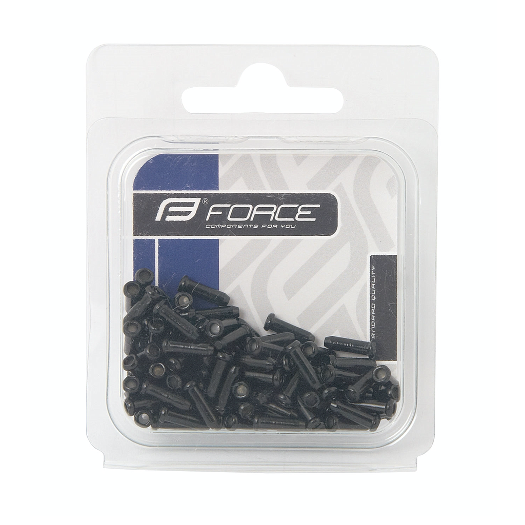 [42419] **FORCE CABLE ENDS BLACK (QTY 100)