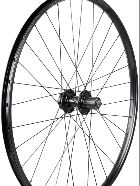 [700 CL DISC R] **ALLOY DISC CENTRE LOCK REAR WHEEL 8/9 CASSETTE  D/SKIN QR BLACK 700