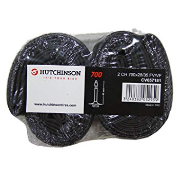 [658011] **HUTCHINSON PRESTA VALVE 48MM GRAVEL TUBE 37-50 (TWIN PACK PRICE)