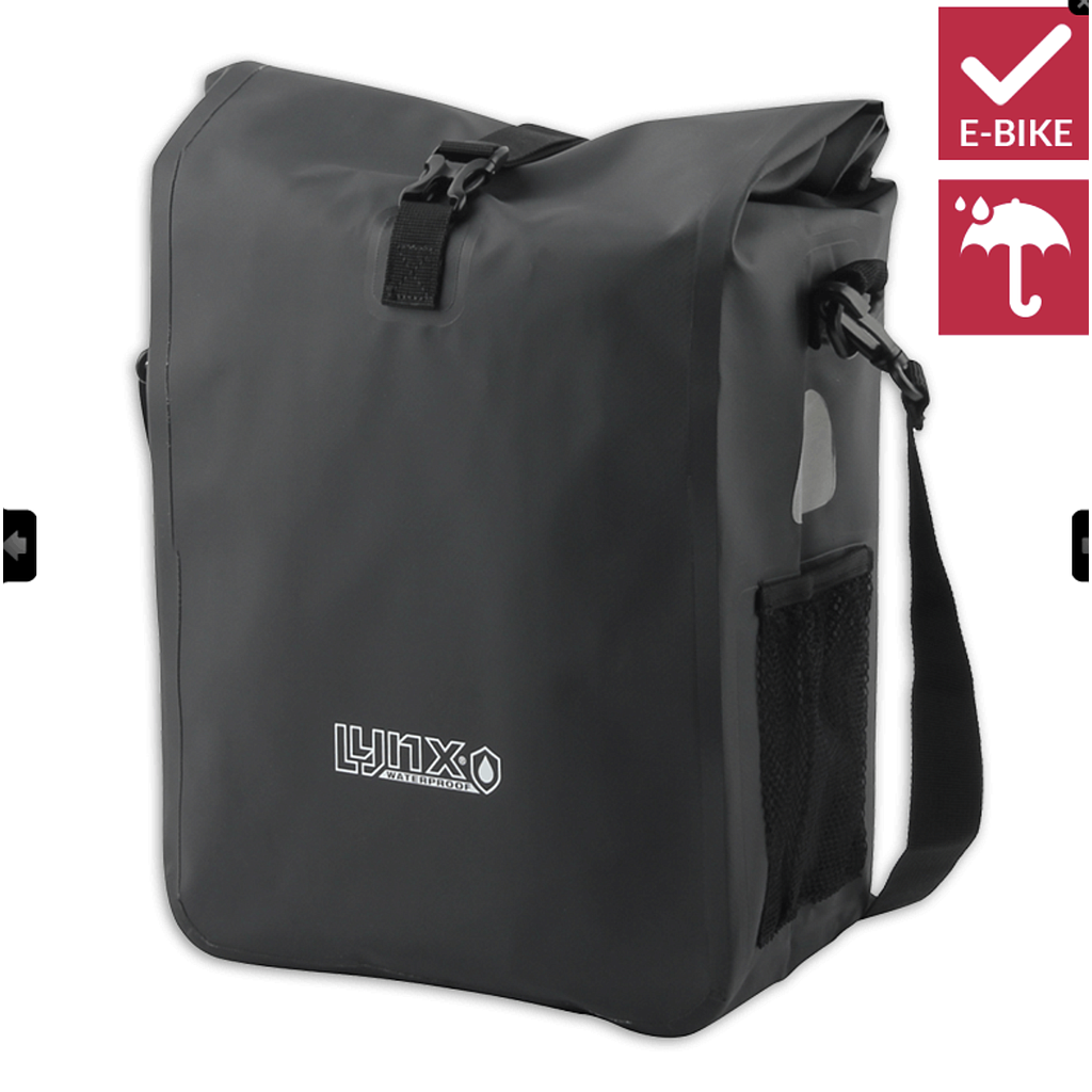 [610307.BLA] **LYNX VALLEY XL E-BIKE SINGLE PANNIER 21LTR BAG