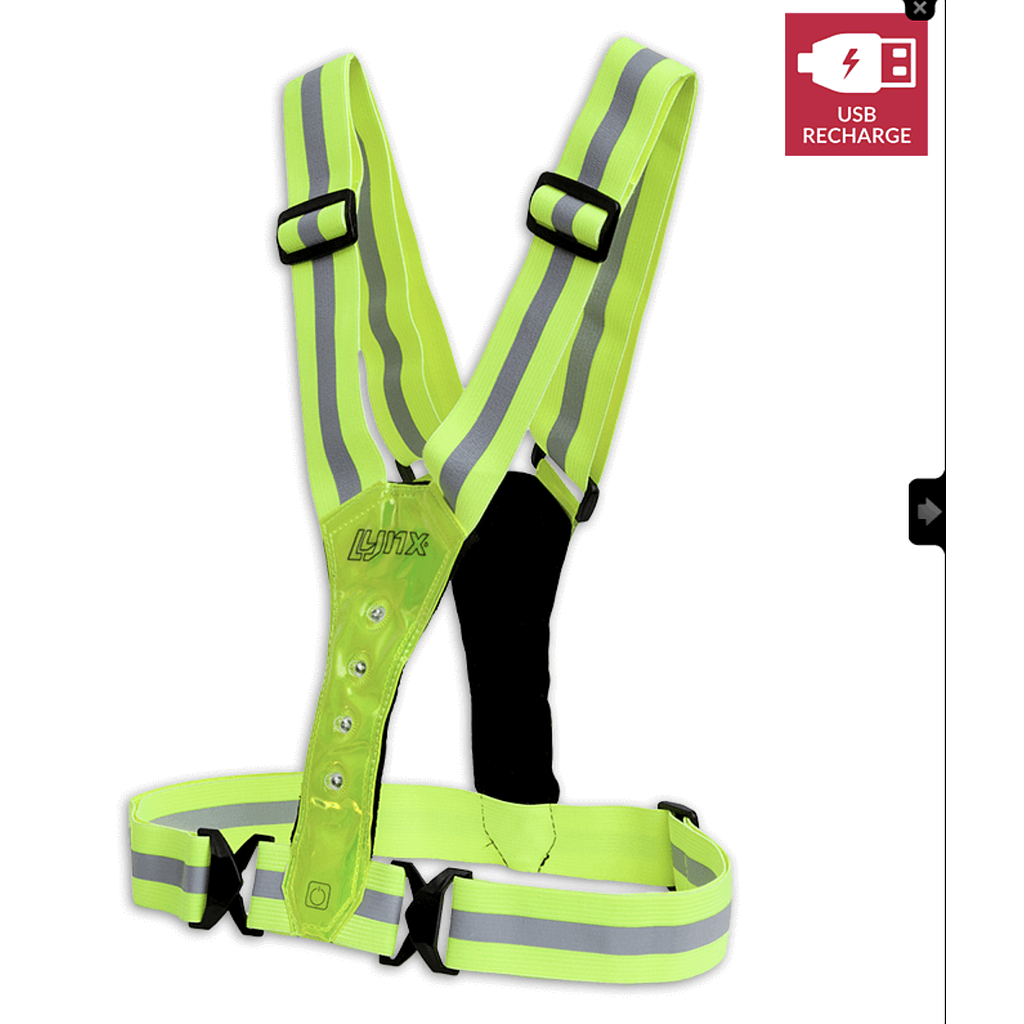 [429005.YEL] **LYNX LED SPORT VEST USB ONE SIZE