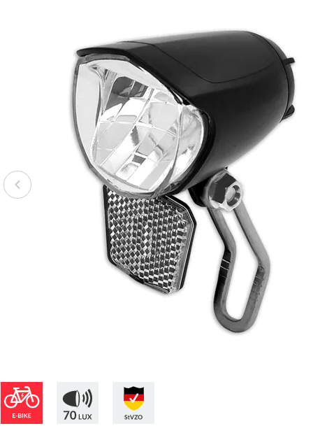 [429396.E] **  LYNX FRONT LIGHT E-BIKE 6-48V  MAX 70 LUX