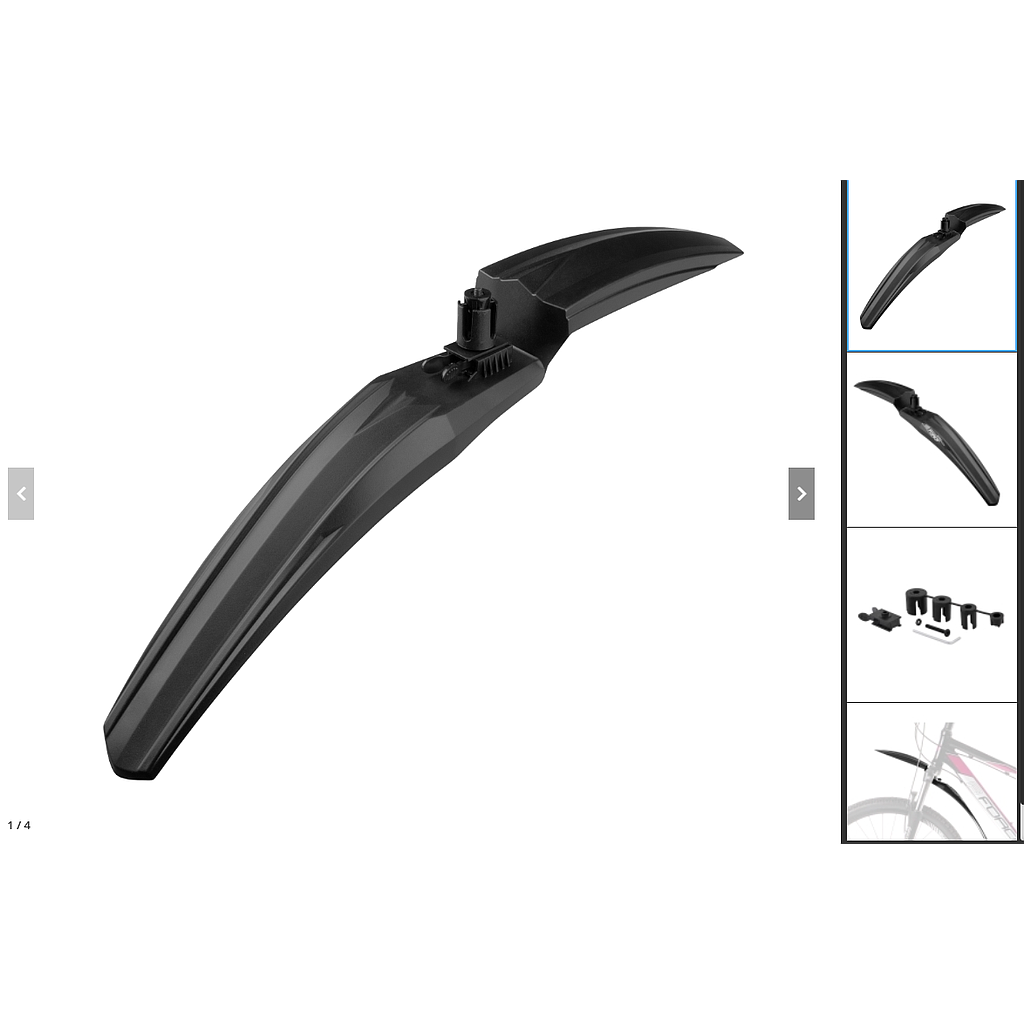 [899462] FORCE F WIGO FRONT MUDGUARD 24"-29" BLACK