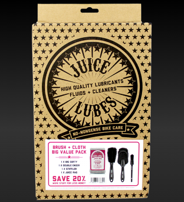 [JLBUN2] **JUICE LUBES 3 X BRUSH SET & CLOTH PACK