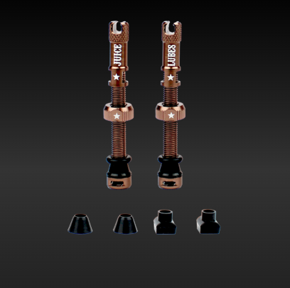 [JLV65COP] **JUICE LUBES TUBELESS VALVE SET COPPER 65mm