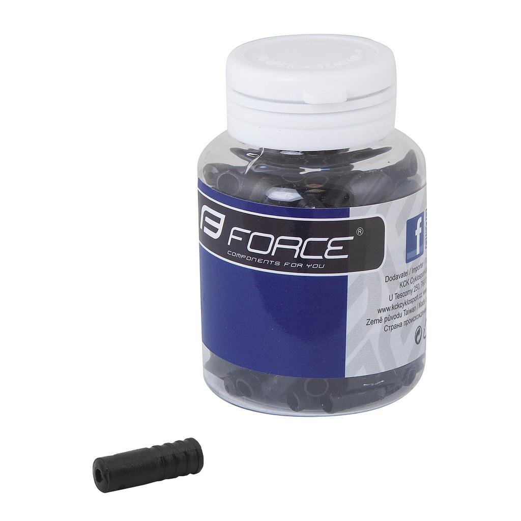 [424219] **FORCE GEAR CASING CABLE FERRULE BLACK 4mm(200)