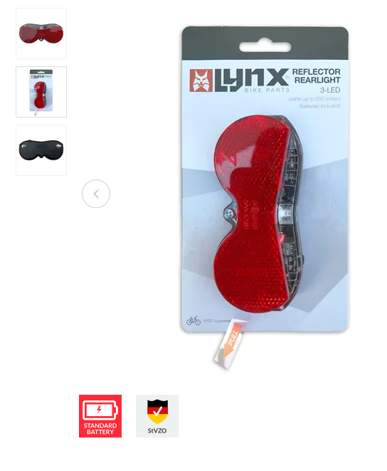 [429281] **LYNX CARRIER FITTING REAR LIGHT