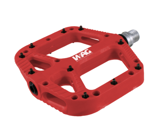 [421534103] **WAG FLAT MTB PEDALS RED