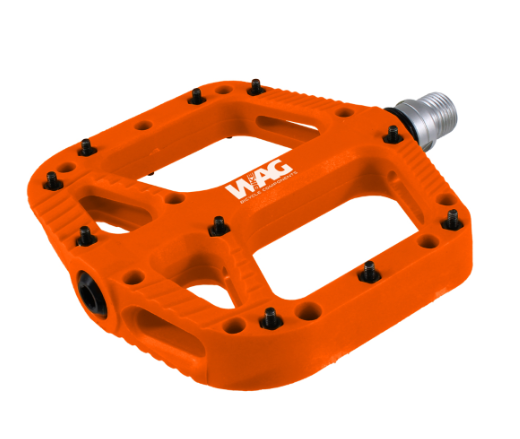 [421534107] **WAG FLAT MTB PEDALS ORANGE