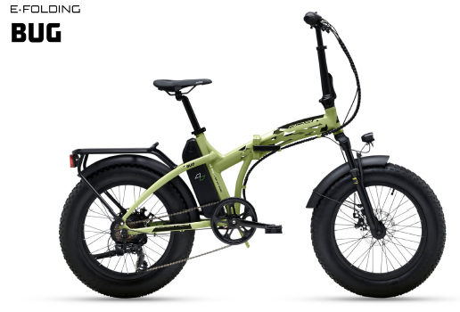 [BELEB009UX/V] **ADRIATICA BUG FOLD 20" (FOLDING)  E-BIKE GREEN HYDRAULIC BRAKES