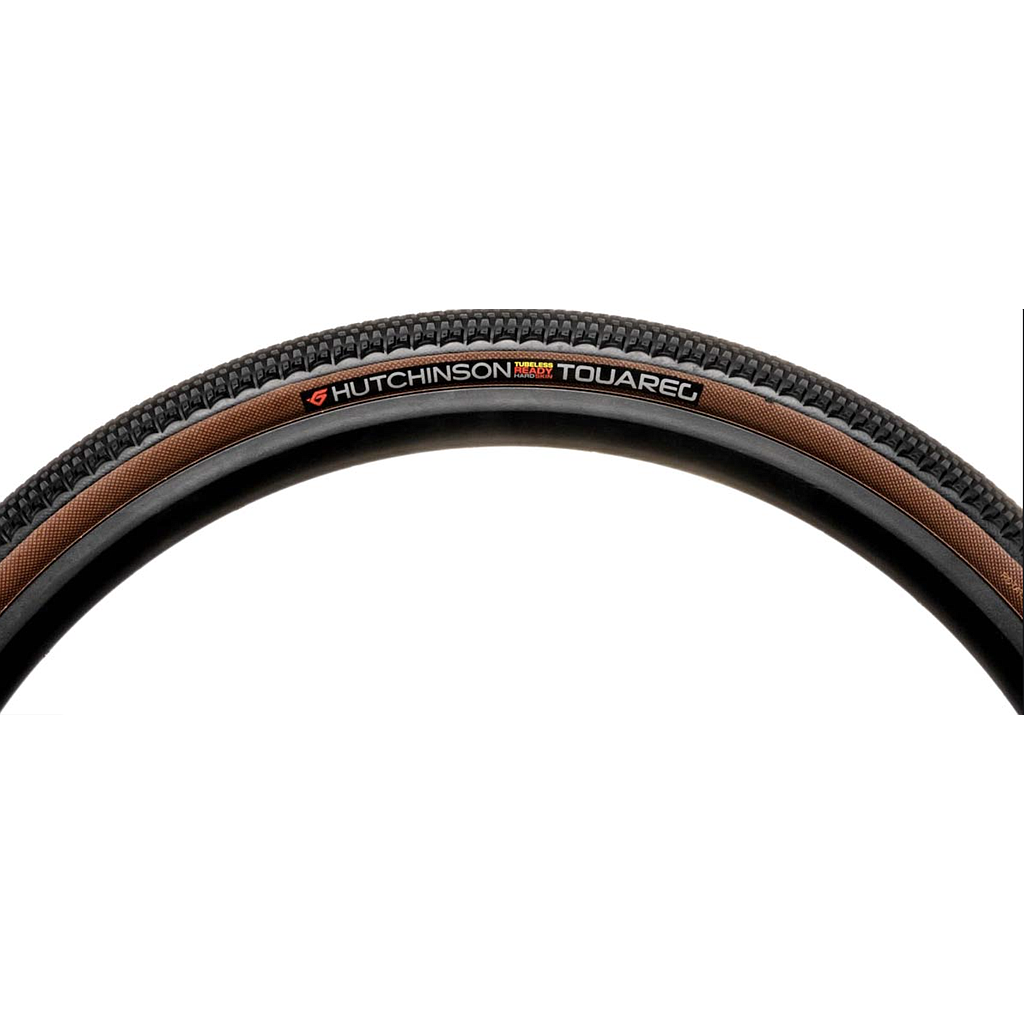 [PV704221] **HUTCHINSON TOUAREG REINFORCE+ TUBELESS READY TYRE 700 x 40 TAN WALL