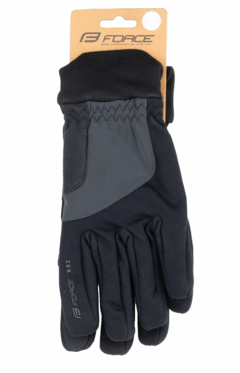 [80040920031-M] **FORCE X82 WINTER GLOVES BLACK M