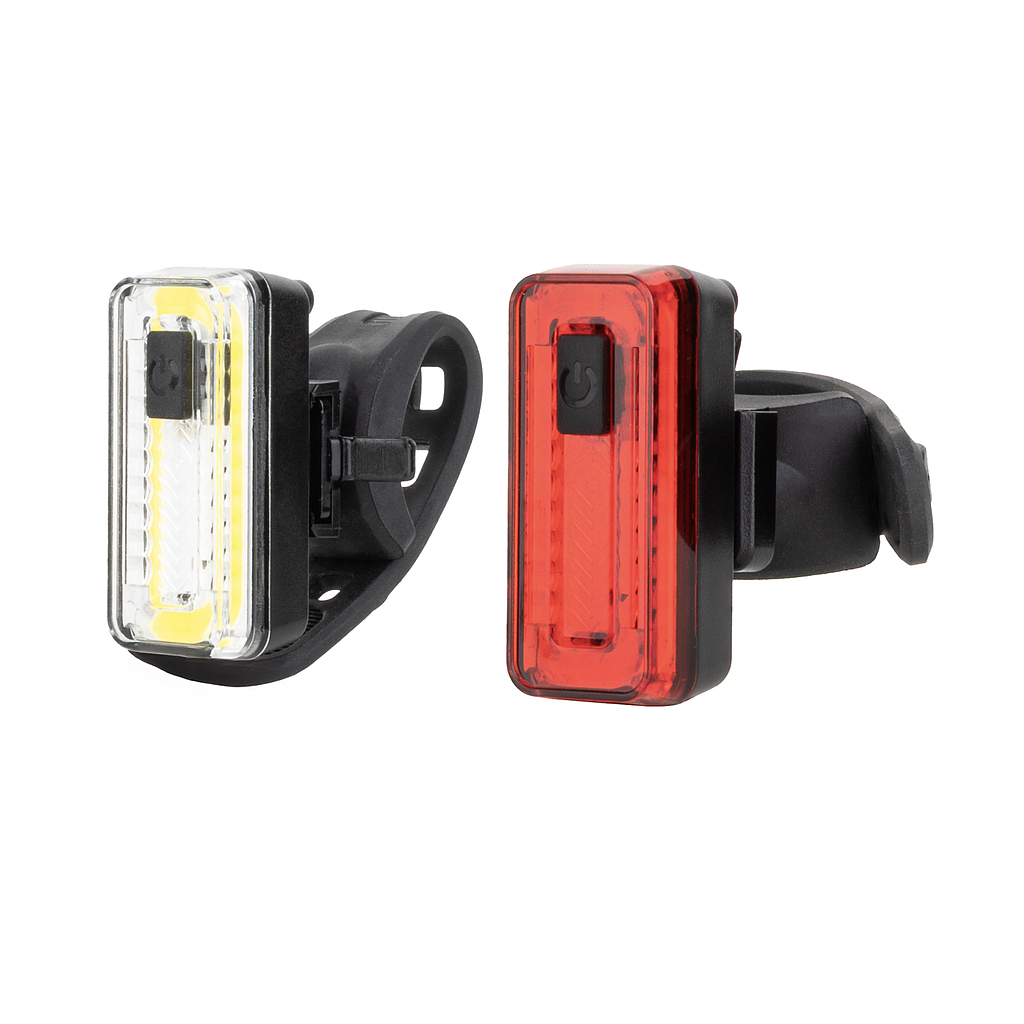 [45446] **FORCE BINE USB LIGHT SET FR 40LM RE 10LM