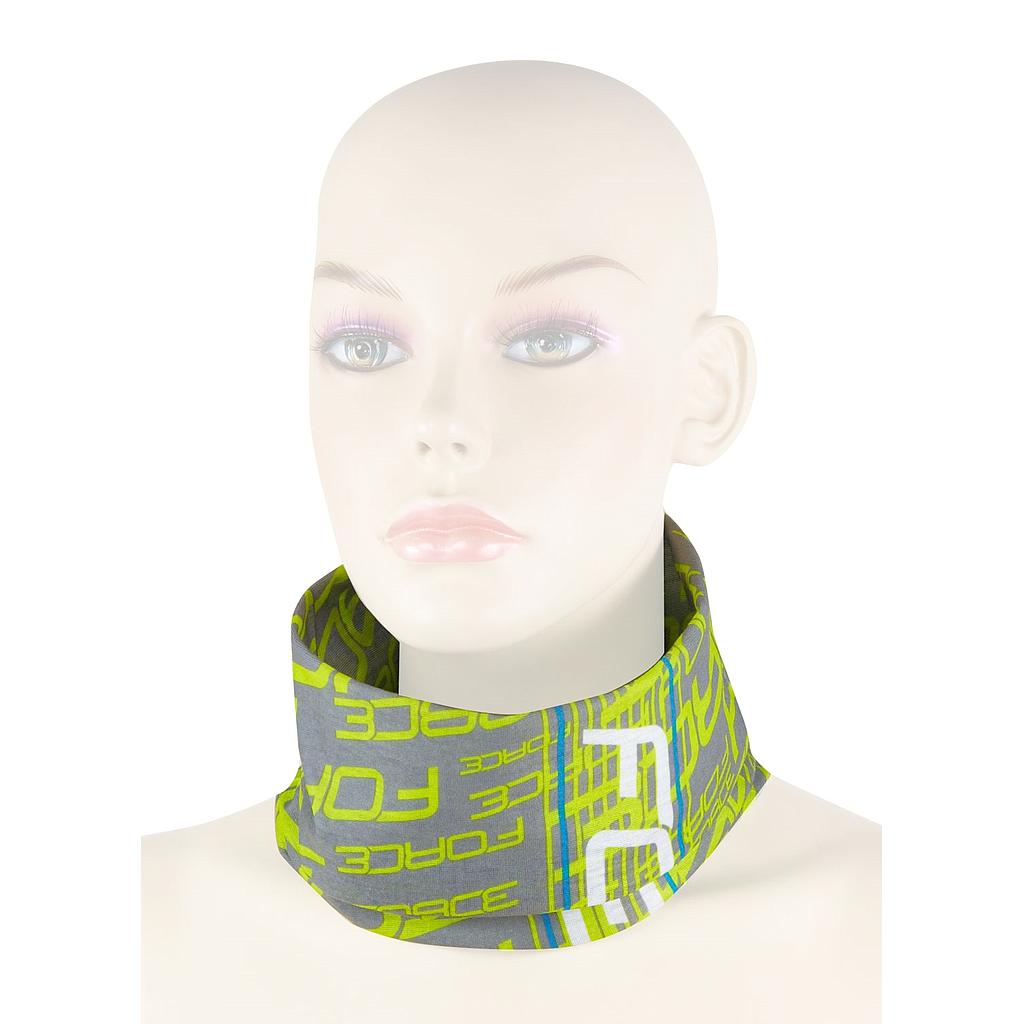 [903155] **FORCE MULTIFUNCTIONAL SCARF SUMMER, FLUO-GREY,UNI