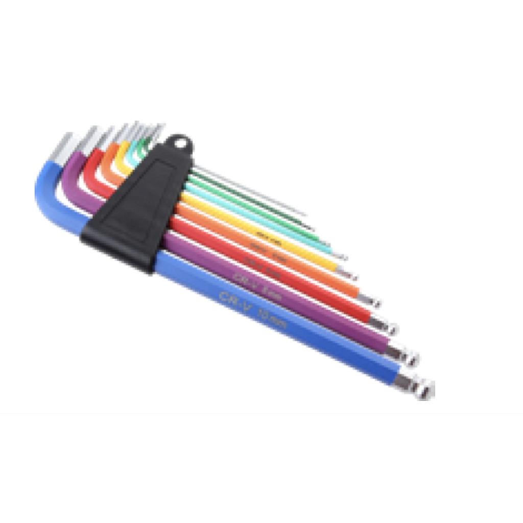 [IVC103] 9 PCS RAINBOW HEX KEY SET